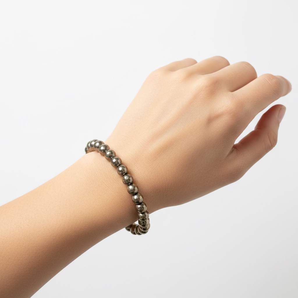Faceted Pyrite bracelet
