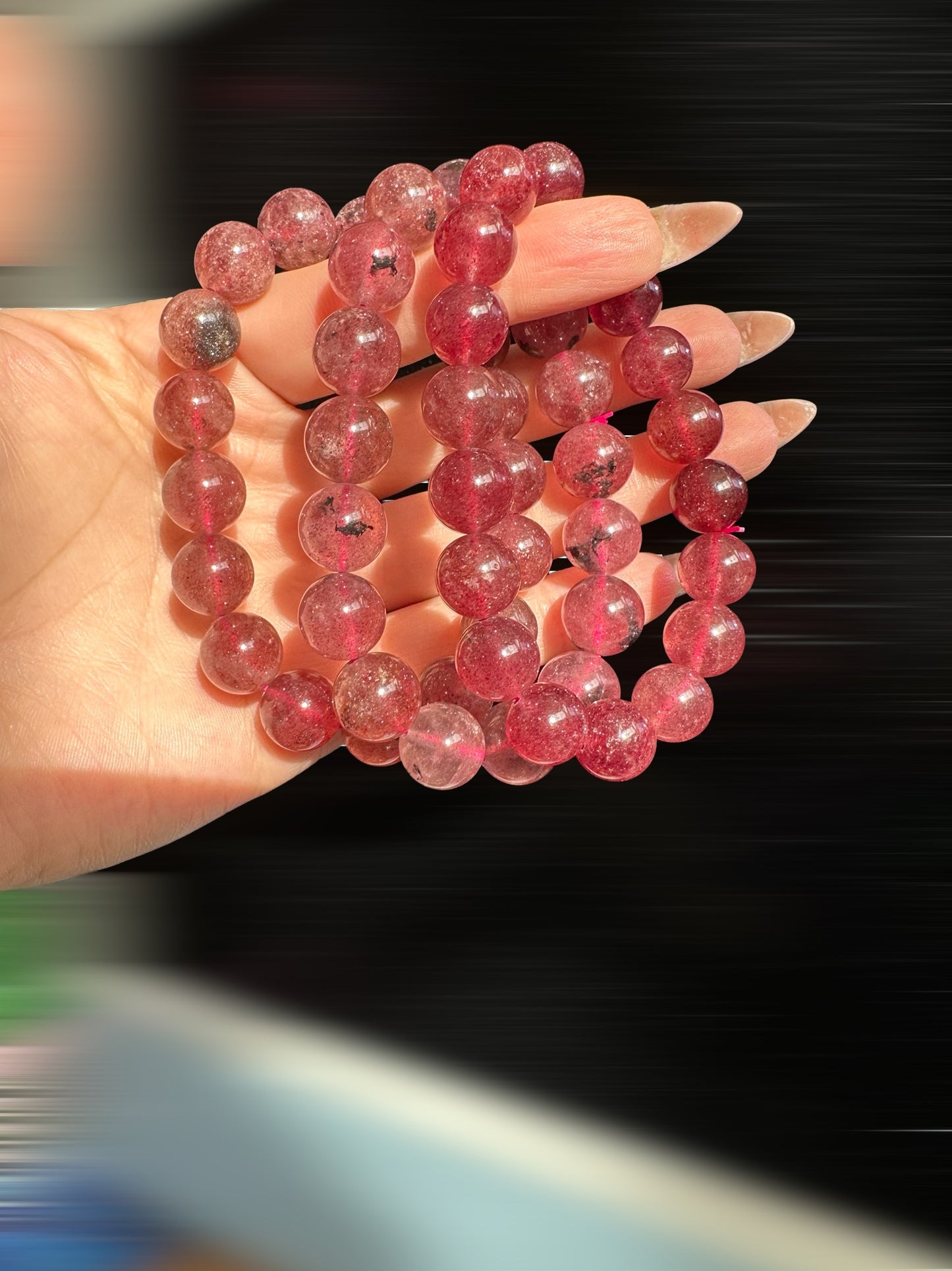 Strawberry quartz (8mm)