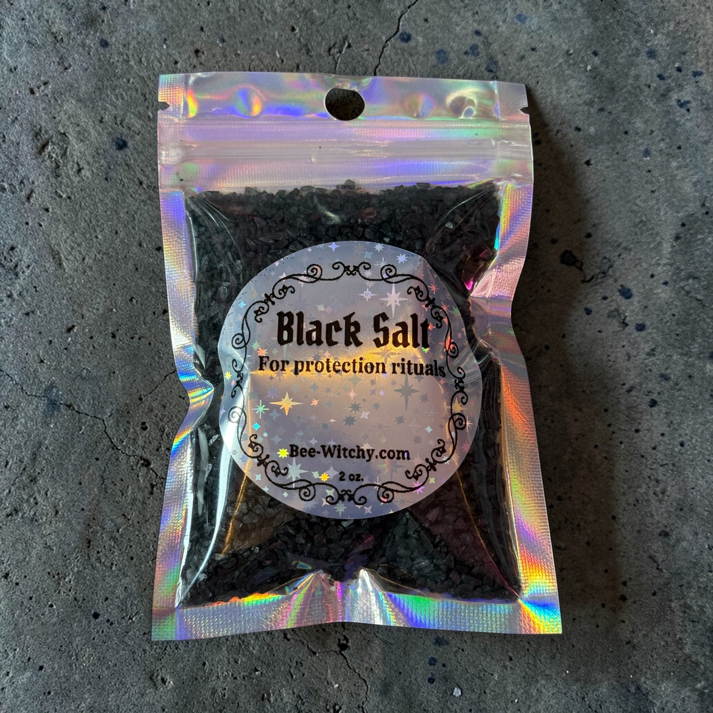 Black salt for rituals