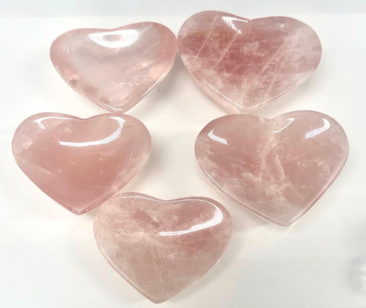 Rose Quartz heart (small plate)