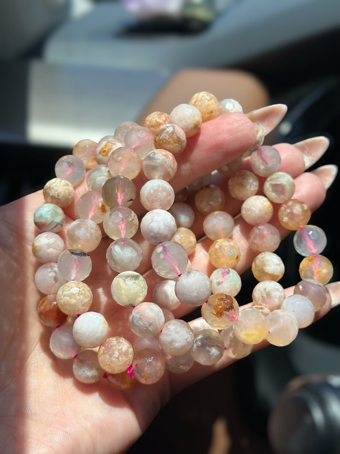 Faceted Pink cherry